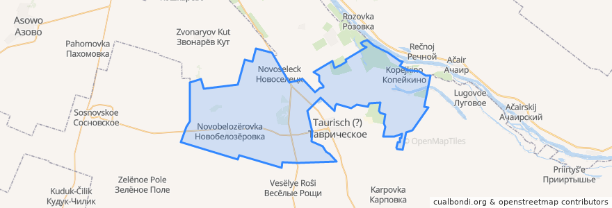 Mapa de ubicacion de Ленинское сельское поселение.