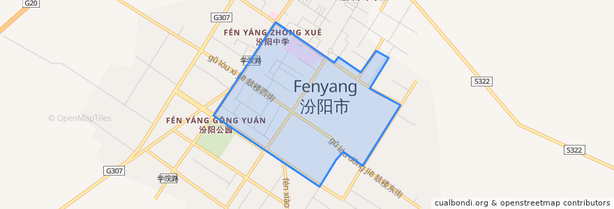 Mapa de ubicacion de Taiheqiao Subdistrict.