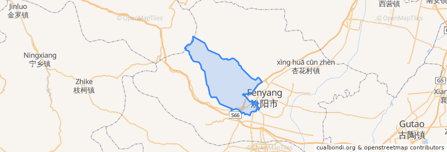 Mapa de ubicacion de Lijiazhuang.