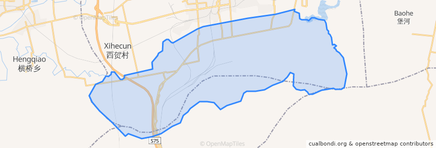 Mapa de ubicacion de Shangma Subdistrict.