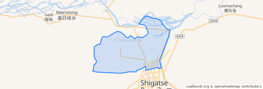 Mapa de ubicacion de 城东街道.