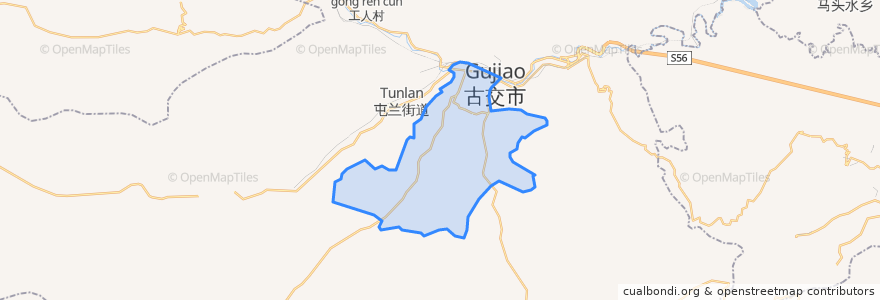 Mapa de ubicacion de Taoyuan Subdistrict.