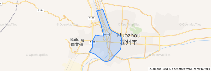 Mapa de ubicacion de Gulou Subdistrict.