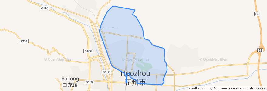 Mapa de ubicacion de Beihuanlu Subdistrict.
