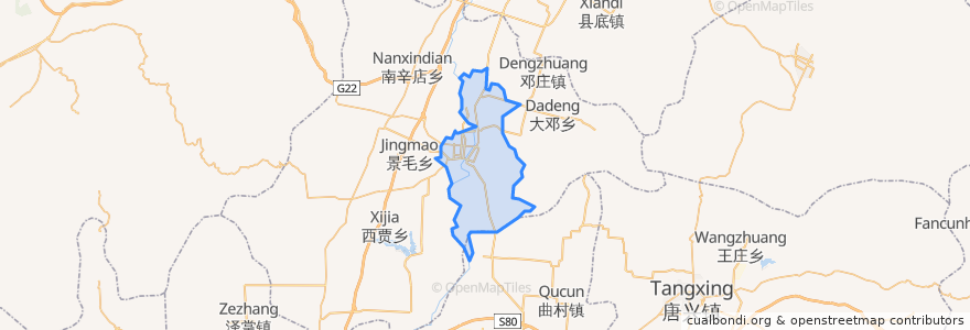 Mapa de ubicacion de Xincheng.