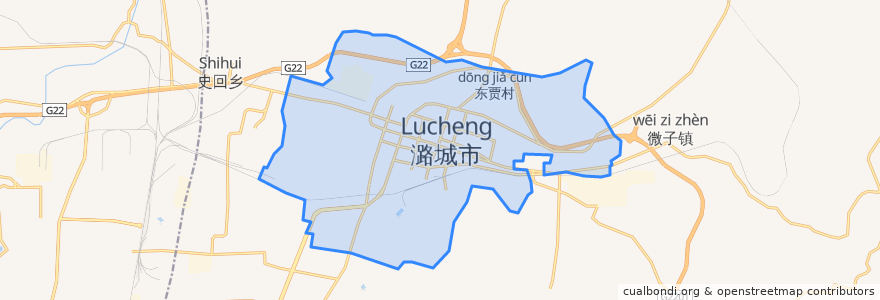 Mapa de ubicacion de 潞华街道.