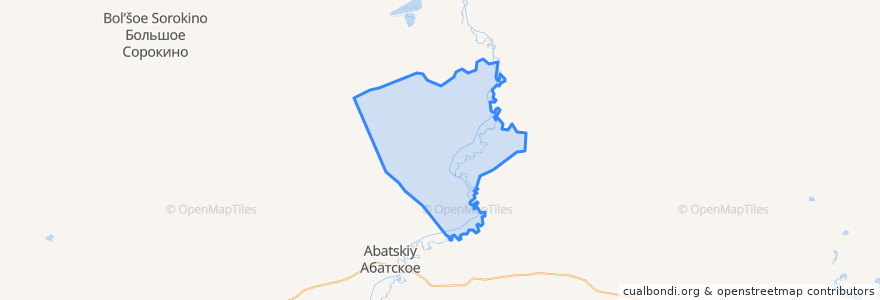 Mapa de ubicacion de Ощепковское сельское поселение.