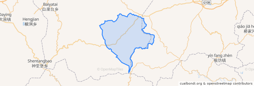Mapa de ubicacion de Shangzhai.