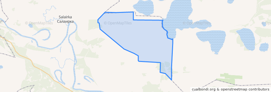 Mapa de ubicacion de Наримановское сельское поселение.