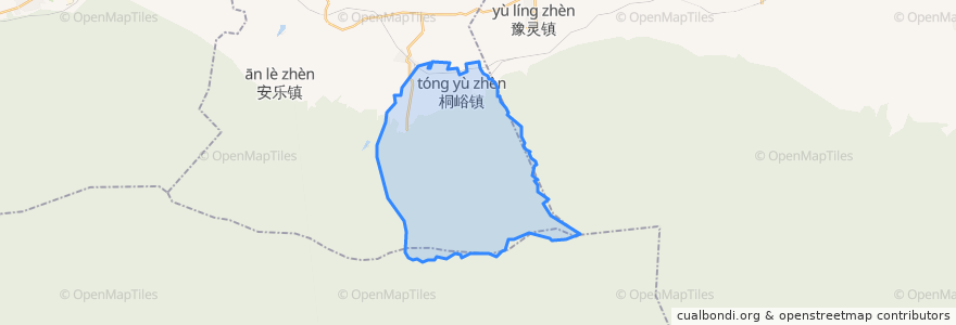 Mapa de ubicacion de Tongyu.
