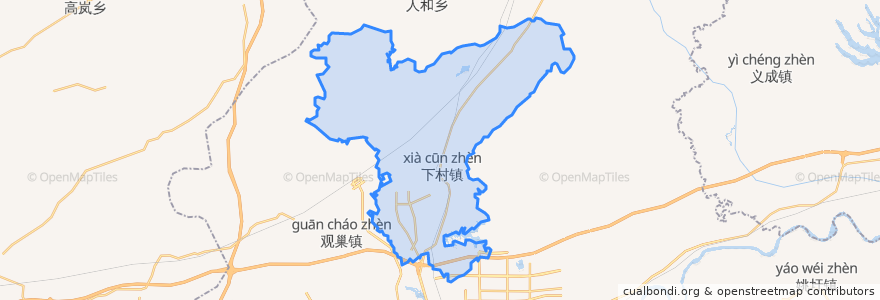 Mapa de ubicacion de Xiacun.