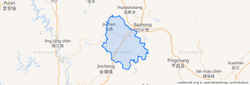 Mapa de ubicacion de Enyang District.