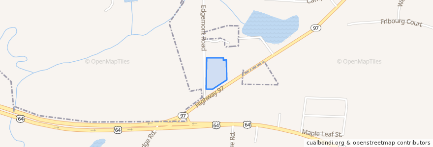 Mapa de ubicacion de Town of Wendell.