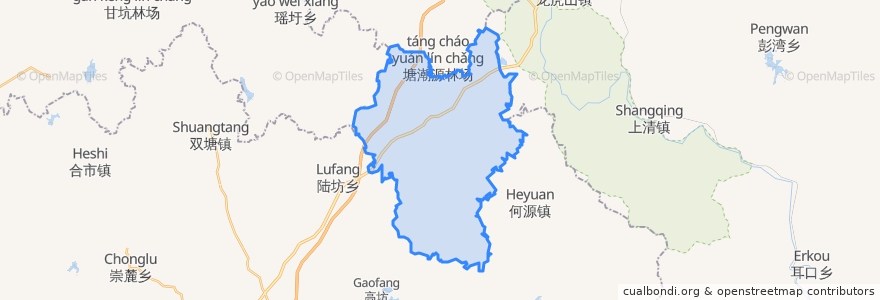Mapa de ubicacion de Duiqiao.