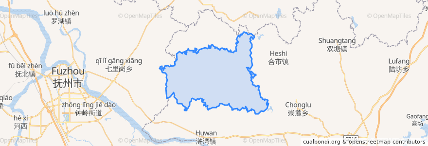 Mapa de ubicacion de Liuli.