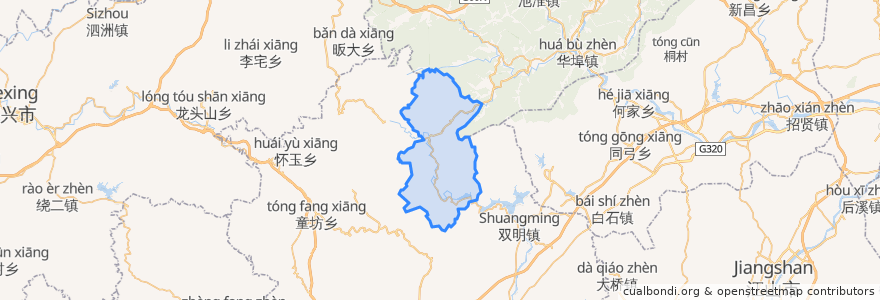 Mapa de ubicacion de Zihu.