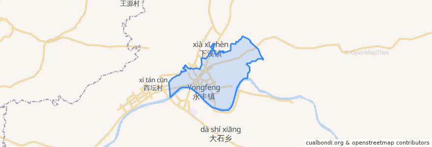 Mapa de ubicacion de 永丰街道.