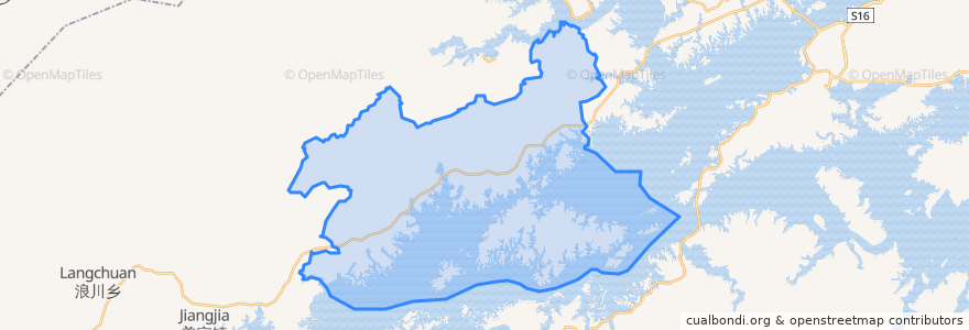 Mapa de ubicacion de 界首乡.