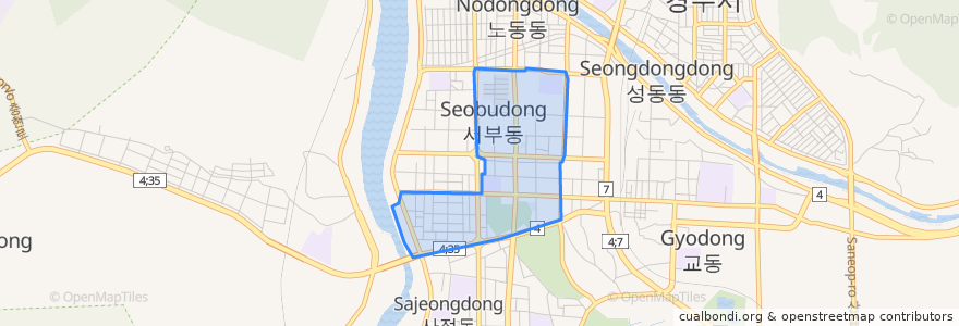 Mapa de ubicacion de 中部洞.