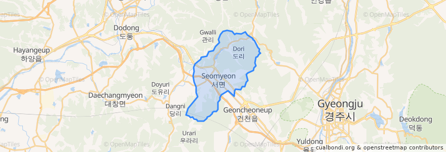 Mapa de ubicacion de 西面.
