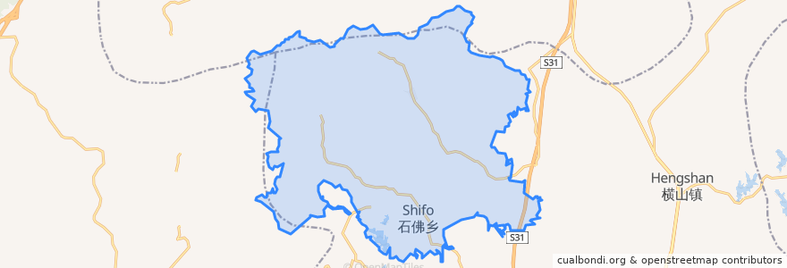 Mapa de ubicacion de 石佛乡.