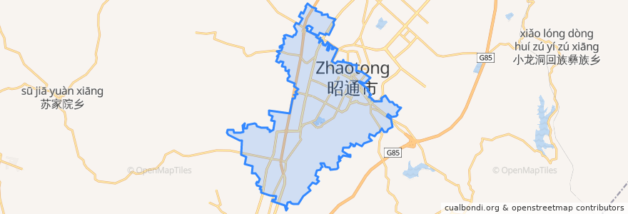 Mapa de ubicacion de Fenghuang Subdistrict.