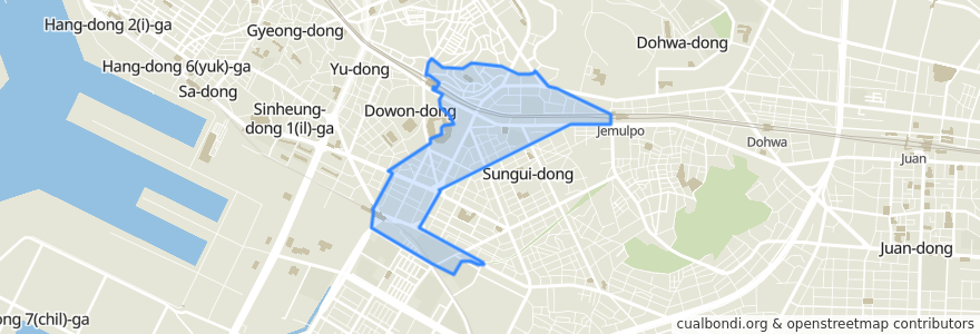 Mapa de ubicacion de 崇義1·3洞.