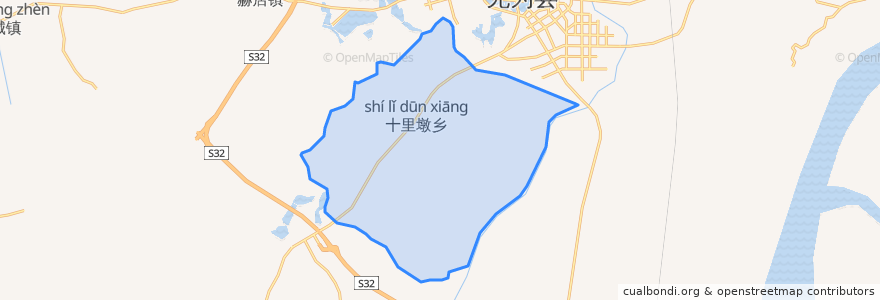 Mapa de ubicacion de Shilidun.