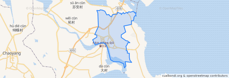 Mapa de ubicacion de Dahao Subdistrict.