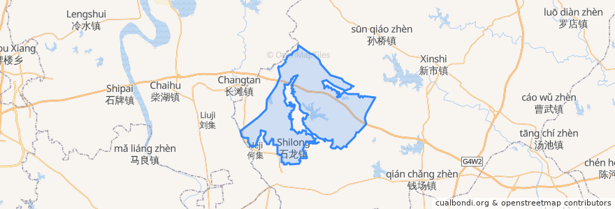 Mapa de ubicacion de Shilong.