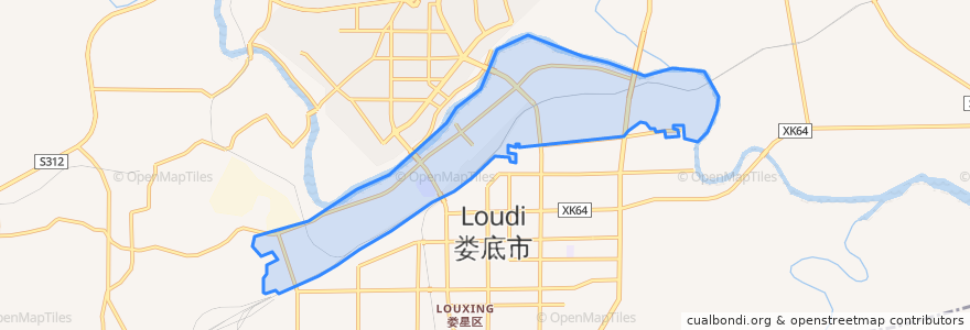 Mapa de ubicacion de Huashan Subdistrict.
