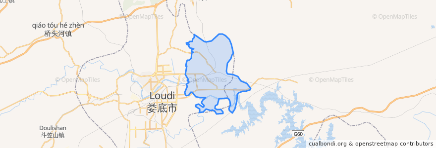 Mapa de ubicacion de Dabuqiao Subdistrict.