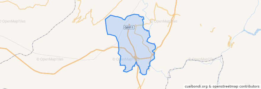 Mapa de ubicacion de Liujiaoting Subdistrict.