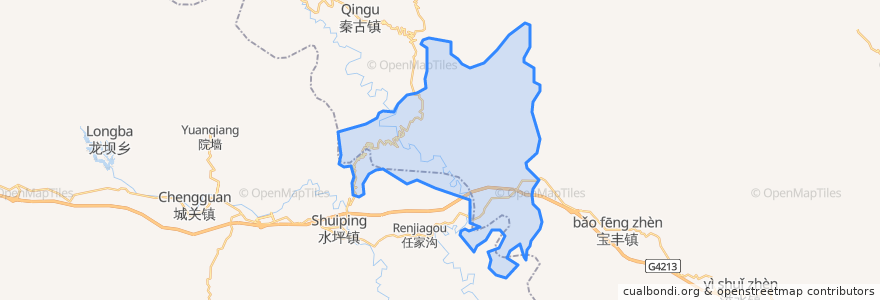 Mapa de ubicacion de 擂鼓.