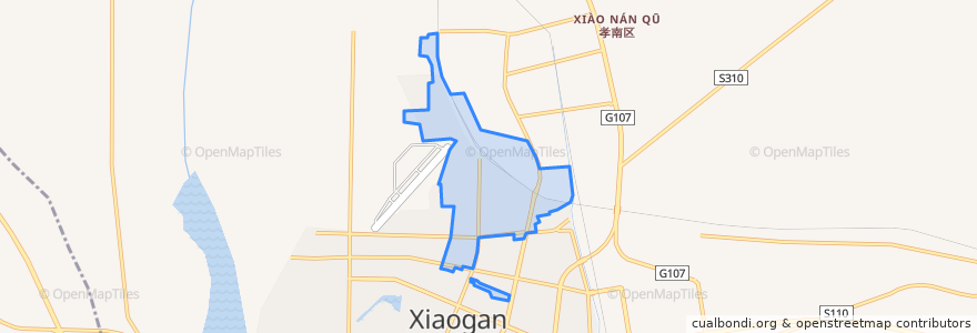 Mapa de ubicacion de Chezhan Subdistrict.