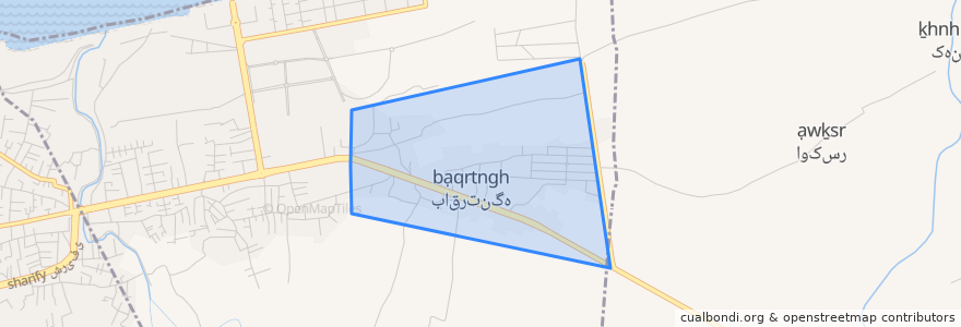 Mapa de ubicacion de باقر تنگه.
