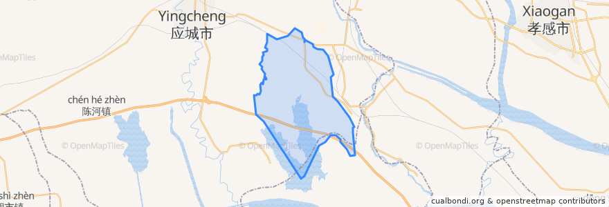 Mapa de ubicacion de Langjun.