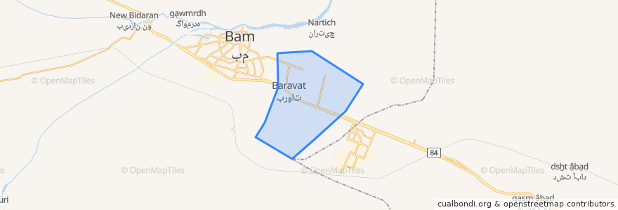 Mapa de ubicacion de Baravat.