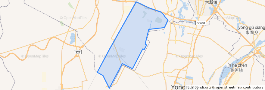 Mapa de ubicacion de Liangtian.