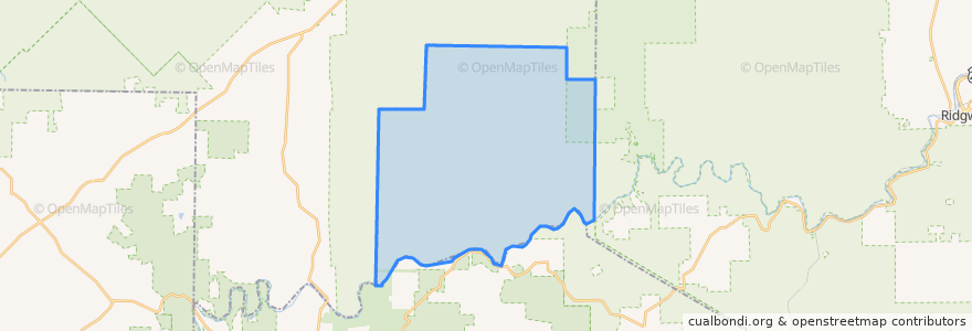 Mapa de ubicacion de Millstone Township.