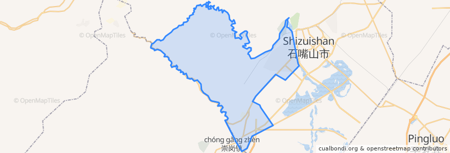 Mapa de ubicacion de 长胜.