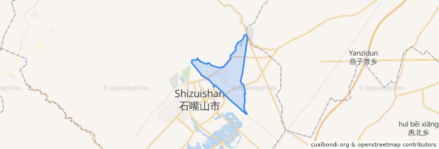 Mapa de ubicacion de Changxing Subdistrict.