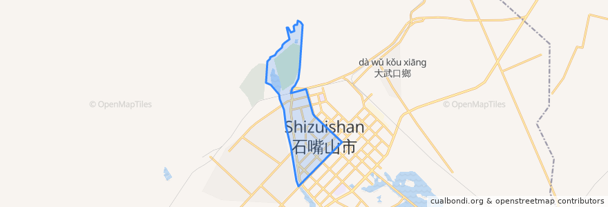 Mapa de ubicacion de Qingshan Subdistrict.