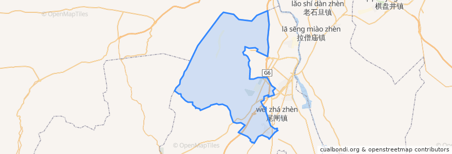 Mapa de ubicacion de Hongguozi.