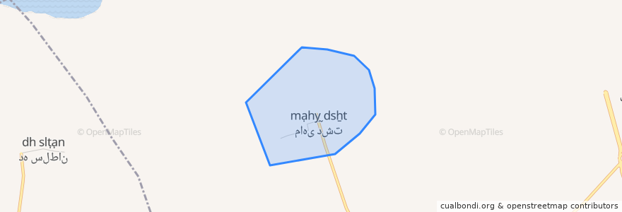 Mapa de ubicacion de MahiDasht.