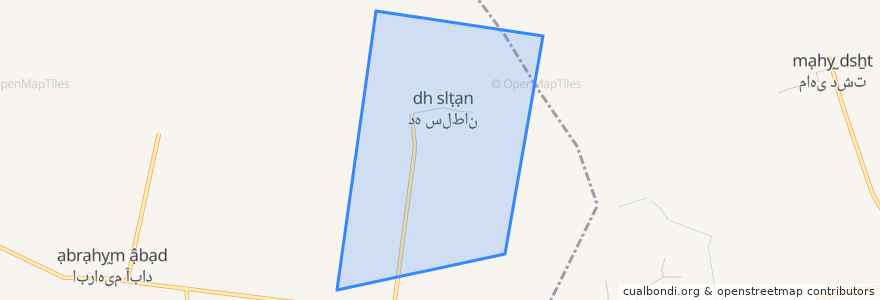 Mapa de ubicacion de Deh Soltan.