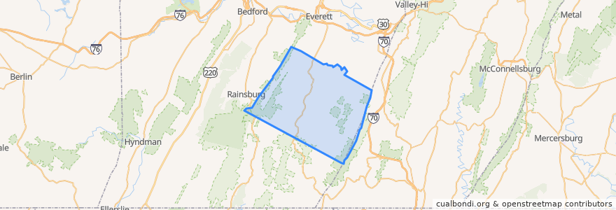 Mapa de ubicacion de Monroe Township.