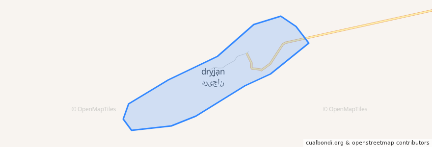 Mapa de ubicacion de Darijan.
