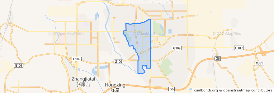 Mapa de ubicacion de Renminlu Subdistrict.