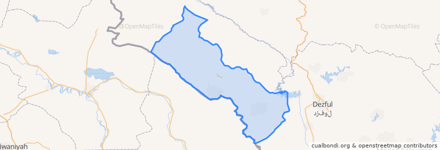 Mapa de ubicacion de Dehloran County.